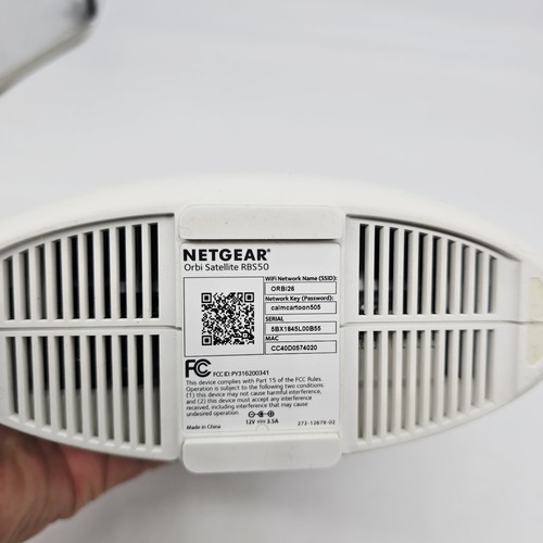 NETGEAR Orbi RBR50 & RBS50 Satellite Router Home Mesh WiFi Tri-ban - Photo 13/13