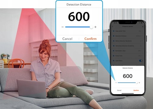 RTX ZigBee-Mikrowellen-Präsenzmelder TUYA Smart 230V Aufputz - Imagen 7 de 12