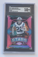 2021 Certified #CS-1 Christian McCaffrey Certified Stars Mirror Pink #/199