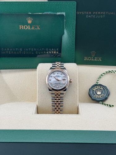 Rolex Datejust Steel & Rose Mother Of Pearl Diamond Dial - 279171 - 2021 - Picture 1 of 7