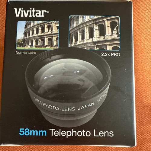 Vivitar Professional 2.2x TELEPHOTO LENS 58mm Digital (uses 62mm Filter) NEW - Picture 2 of 4