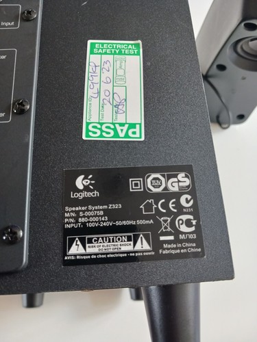 Logitech Z323 2.1 Lautsprechersystem 100V-50/60HZ 500mA getestet funktioniert - Bild 10 von 15