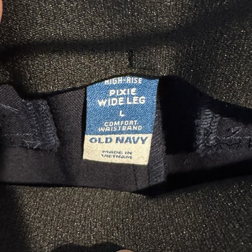NEU✨Old Navy Pixie Anzughose weites Bein Damen L dunkelblau Pull On Stretch - Bild 3 von 7