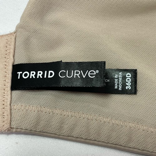 Torrid Curve 36DD Beige Back Smoothing Bra Padded Underwire Back Closure - Picture 4 of 9