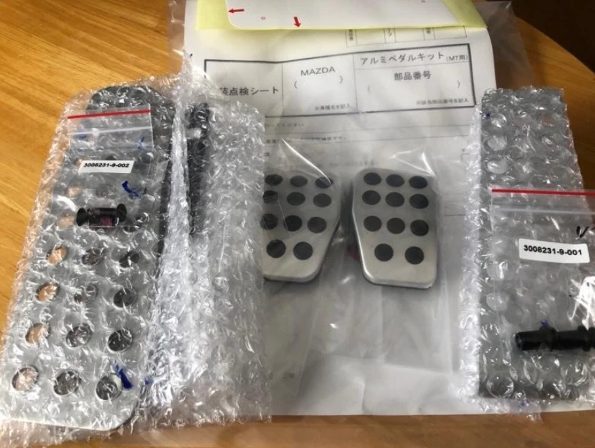 Juego de pedal y reposapiés de aluminio genuino MAZDA MX-5 MX5 MIATA ND ROADSTER ND5RC fabricante de equipos originales Foto 2 de 2