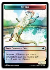 Otter // Thornplate Intimidator Double-Sided Token (Foil) NM Bloomburrow