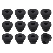 24Pcs Rubber Grommets, Mount Dia 5mm ID 2.5mm Firewall Hole Plug, Black