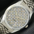 JAPAN VINTAGE SEIKO 5 AUTOMATIC REFURBISHED MENS GREY COLOR DIAL WATCH a440400-d