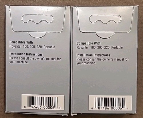 NU-KOTE B65 Typewriter Ribbon Cassette Royalite Portable Royal 550 OEM Set of 2 - Picture 2 of 3