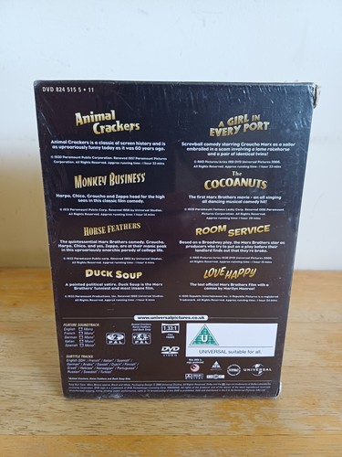 THE MARX BROTHERS - 8 Movie Collection DVD Box Set New Sealed, Slight Box Damage - Picture 4 of 11