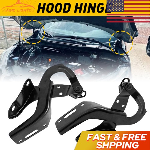 FIT FOR HD 2016 HR-V 2017 2018 2019 2020 2021 HOOD HINGE RIGHT & LEFT PAIR SET - Foto 9 di 10