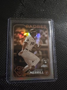 2024 Topps Chrome - Jackson Merrill #207 Sepia Refractor (RC)