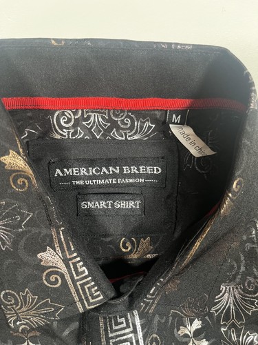 Camisa de raza americana para hombre patrón mediano elegante con botones TRFO-17 - Imagen 3 de 7