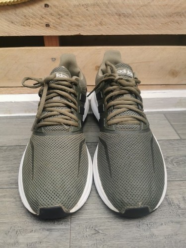 Adidas Run Falcon Mens Trainers Olive Green UK 9 Pre Owned - Picture 2 of 6