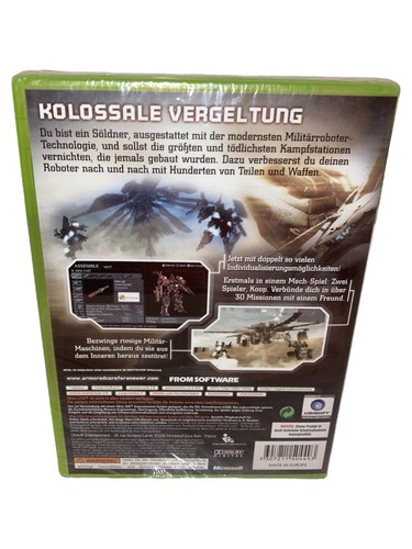 Armored Core For Answer XBOX 360 • NEU & OVP • FACTORY SEALED • VGA WATA READY • - Bild 2 von 5