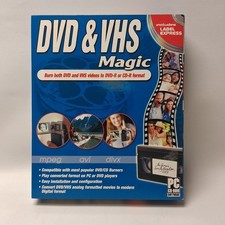 DVD VHS Magic software for PC, designed to convert analog video tapes into...