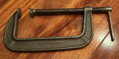 Vintage Hergestellt in den USA 8" Schraubzwinge Brink & Baumwolle Nr. 148-8" Eisen Bridgeport Conn. - Bild 2 von 2