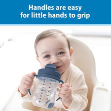 Baby Straw Cup Weighted Sippy Cup Leak Proof Toddler Training Bottle
