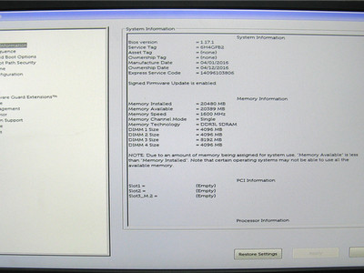Dell OptiPlex 5040 Desktop i5-6500 3.2GHz 16GB 500GB HDD Win 8 Pro COA
