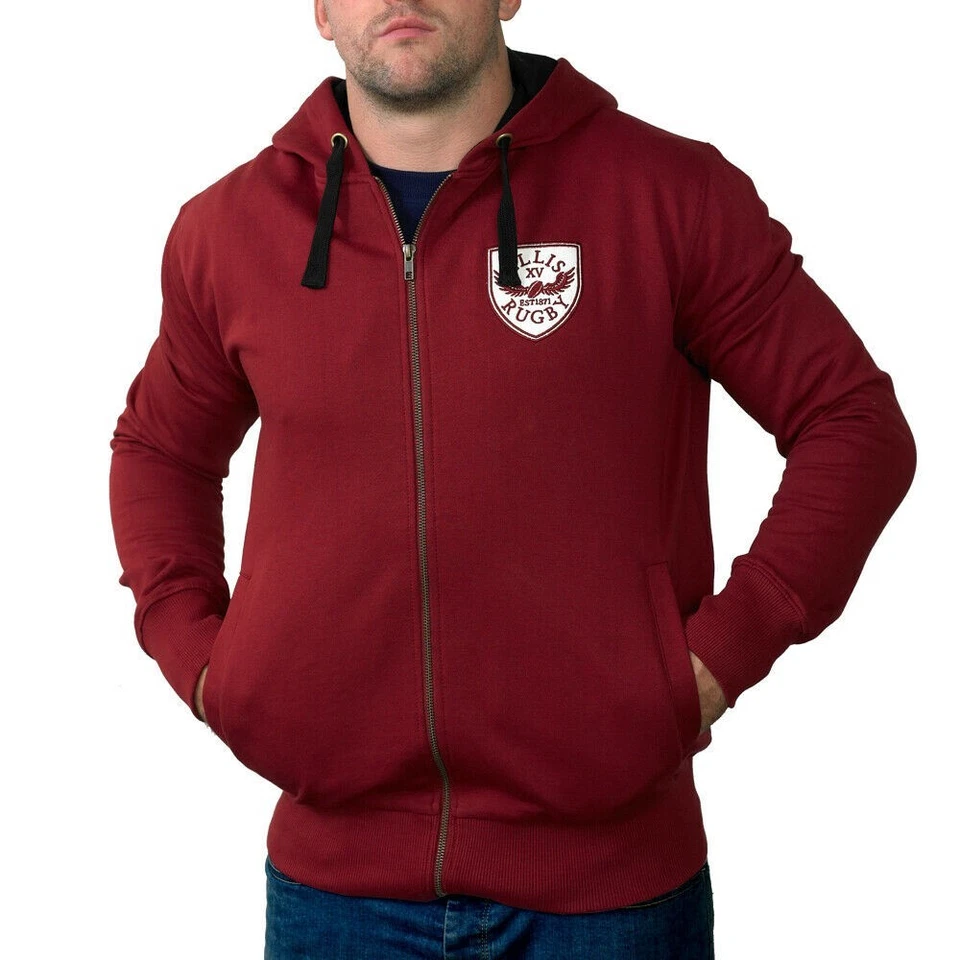 Ellis Rugby Crest Hoodie Red - image 4 of 4