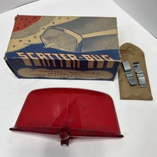 NOS Lessco B-200 Scatter Bug Deflector Car Hood Accessory Bugger - Red