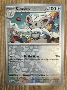 Cinccino 076/086 Uncommon Reverse Holo - Pokemon TCG Black Bolt - NM