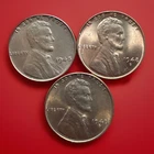 1948 P D S Lincoln Wheat Cents (3) Actual BU Coins Set FAST SHIPPING 1291