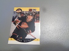 Dan Quinn #303 1990-91 Pro Set Vancouver Canucks Hockey