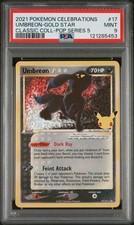 2021 Pokemon Celebrations Classic Coll Umbreon-Gold Star #17 Series 5 PSA 9 Mint
