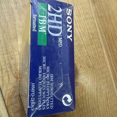 10x SONY Floppy Disk MFD-2HD 3.5" 1.44MB for IBM PS/2 PS/1 DOS 3.3 Diskettes NEW - Photo 6/10