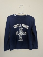 Banana Boat Boys Size 4T Navy Blue Long Sleeve Fishing Water Boat Shirt. UPF50