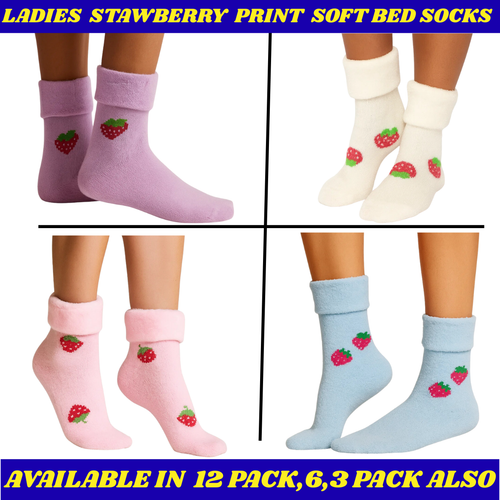 Acogedores calcetines de cama mullidos para mujer, calcetines térmicos cálidos de invierno para salón para damas 4-7 - Imagen 1 de 8