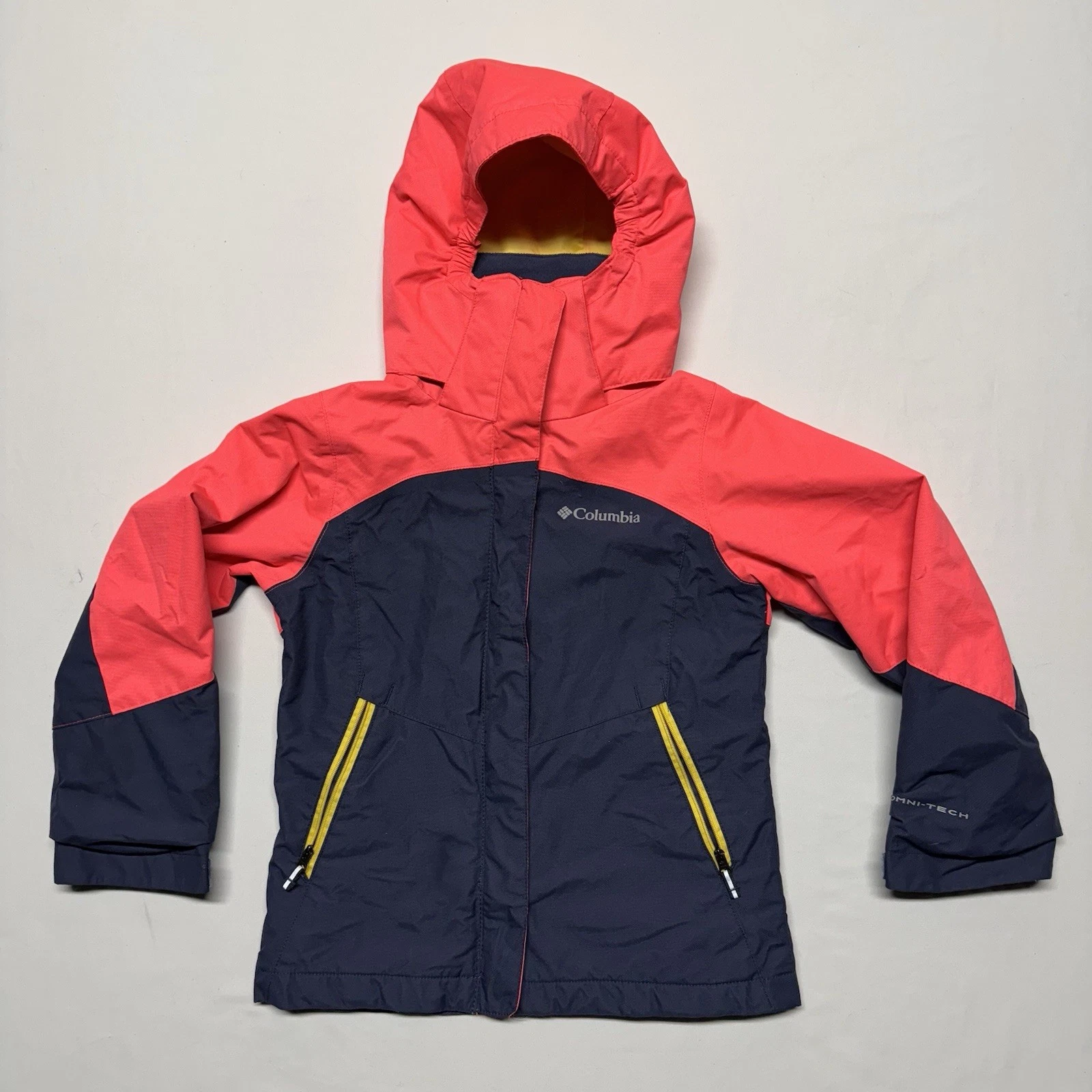 Columbia Jacket OmniTech Waterproof Youth Pink Blue Colorful Interchange Size XS