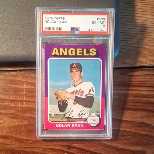 Topps 1975 Nolan Ryan #500 California Angels Baseball Card PSA 6 Base Set