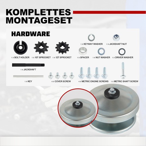 Densieg Universal Juego Convertidor de Par Go Kart Embrague 1 Pulgada TAV 30 - Imagen 4 de 7