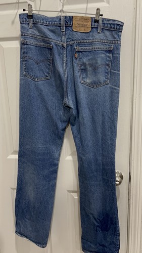 Vintage90s Levis 517 Jeans Mens Orange Tab Thrashed Distressed Worked 36x33 - Picture 6 of 6