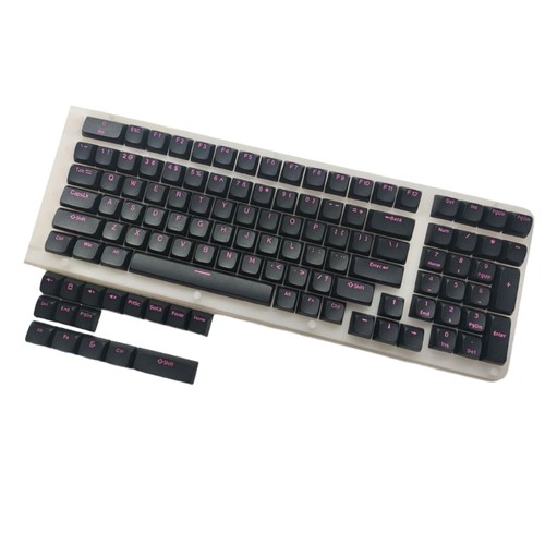 115Key Black Knight Keycap EDMs Profile Personality Double Shot Injection PBT - Picture 12 of 12