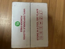 SunnyCare #7804 Vinyl Disposable Gloves Powder Free (Latex Nitrile Free) X-Large