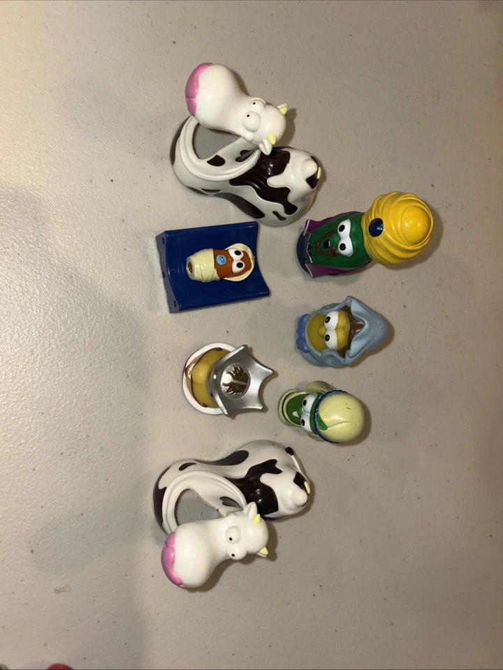 Veggie Tales Nativity Figures Lot of 7 Replacement pieces #179-7 - Image 2 of 4