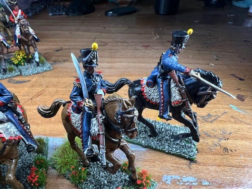 Miniaturas pintadas de caballería napoleónica y británica de 16 x 28 mm Perry - Imagen 19 de 19