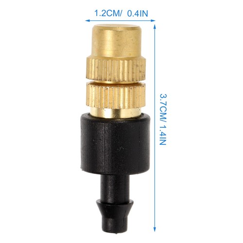 10 Pcs Atomized Copper Nozzle Garden Hose Misting Nozzles for Cooling