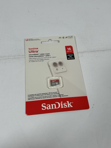 Carte mémoire microSDHC SanDisk Ultra 16 Go Micro SD classe 10 - Photo 2 sur 6