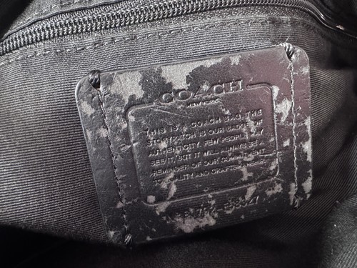 Coach Hobo Shoulder Bag Womens Large Gray Signature Jacquard Purse - Picture 12 of 12