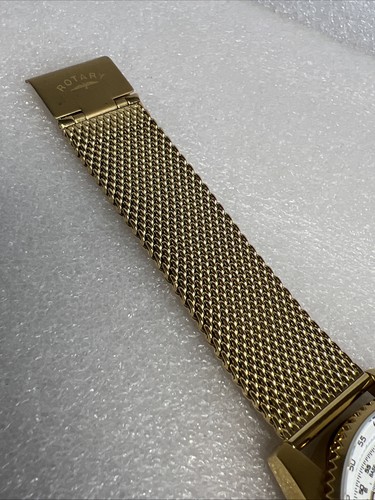 Rotary Mens Gold Mesh Strap Watch. GB03108/06 - Picture 8 of 12