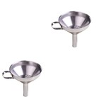  2 PCS Edelstahl Trichter Küchentrichter Trockener Zutat Flüssigsieb