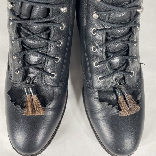 Ariat Competitor II Boots Womens 8 B Black Western Lacer Packer Leather 11070 - Picture 5 of 11