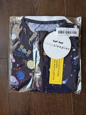 Little Sleepies Through My Telescope Pajama PJ Zippy Size 2T Galaxy Planets NIB