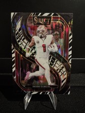 2024 Panini Select Premier Level Deebo Samuel #146 Zebra Prism SSP