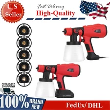 High Pressure Cordless Paint Sprayer With 5 Nozzles 800ML  Electric Spray Gun