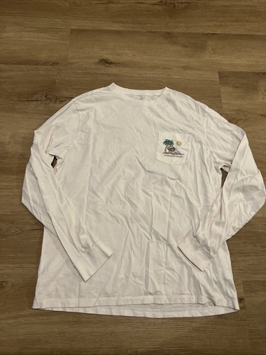 Vineyard Vines Grafik Langarm T-Shirt Sun’s Out Buns Out weiß Herren Gr. Lg - Bild 3 von 5